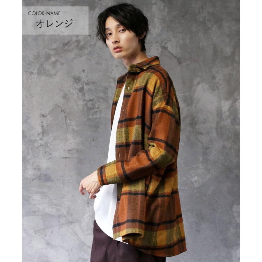 スーパー ビッグ 長袖 ヘビー ネルシャツ メンズ シャツ 秋 冬 春
