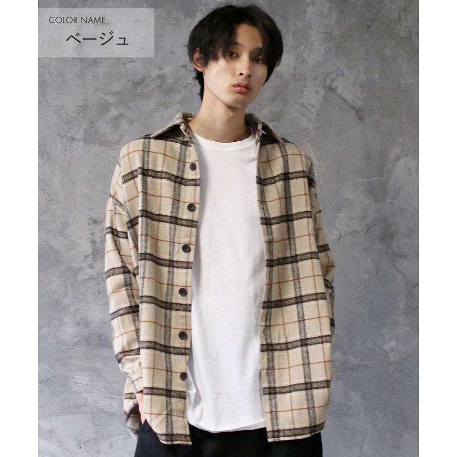 スーパー ビッグ 長袖 ヘビー ネルシャツ メンズ シャツ 秋 冬 春