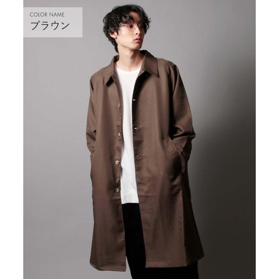 アウター メンズ ステンカラー コート ポリ ツイル ビッグ ステン