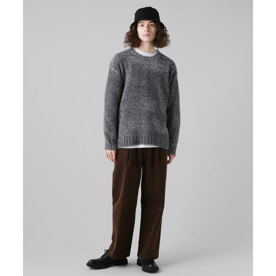ベロア タッチ モール ルーズ サイズ クルーネック ニット メンズ ファッション 春 秋 冬 Buy Soyous ソユーズ 通販 Yahoo ショッピング