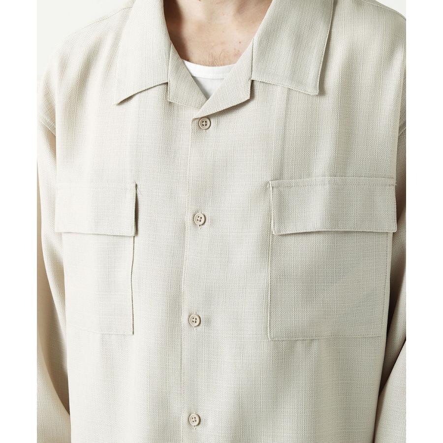 ドライタッチ シャツ メンズ オープンカラーシャツ CPO ジャケット