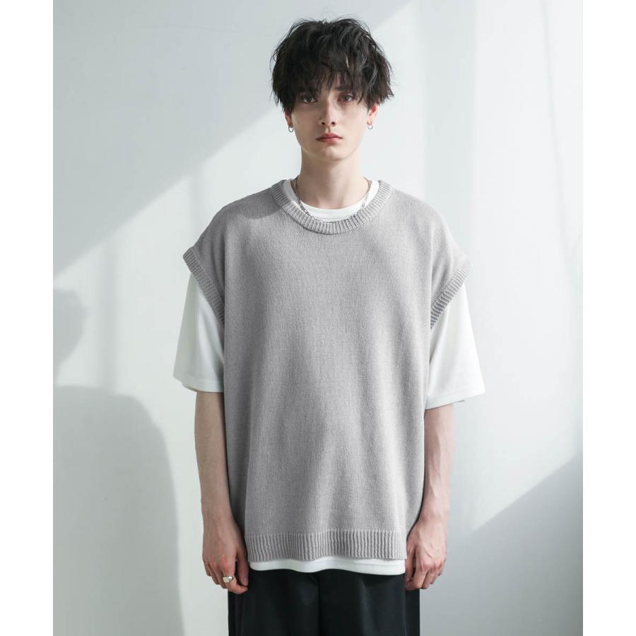 ベスト メンズ 綿麻 ニットベスト サマーニット 春 夏 M L XL ベスト メンズ 綿麻 ニットベスト サマーニット 春 夏 M L XL