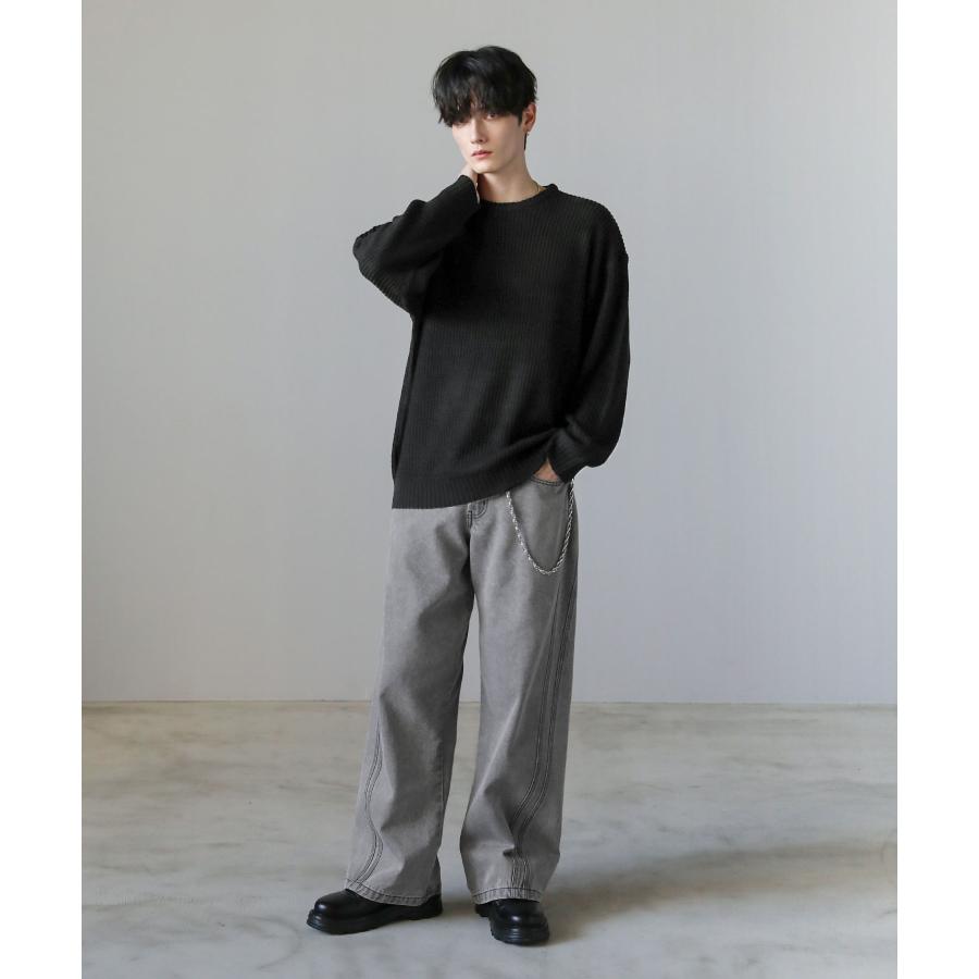 新品正規品【ROUGH&SWELL/L】クルーネックニットセーター長袖 楽天市場】swell ラフアンドスウェル セーターの通販