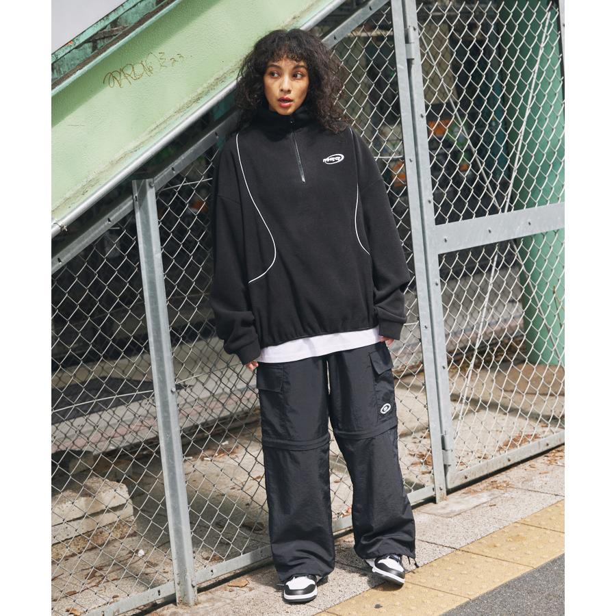 スウェット プルオーバー メンズ レディース  ハーフジップ オーバーサイズ  ビッグシルエット ユニセックス |  | 19