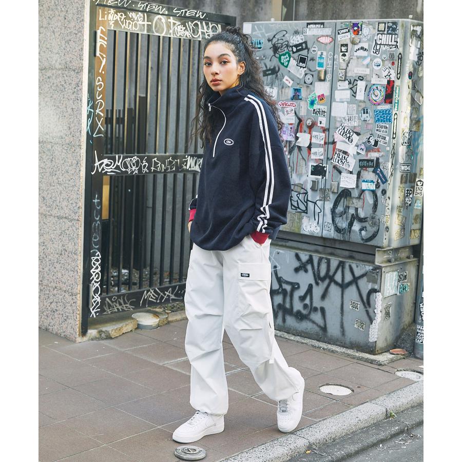 スウェット プルオーバー メンズ レディース  ハーフジップ オーバーサイズ  ビッグシルエット ユニセックス |  | 24