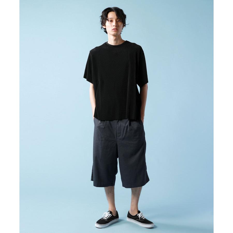 ワイドパンツ メンズ ショートパンツ 夏 ショーツ TR ストレッチ