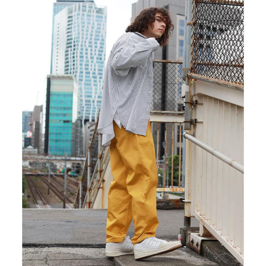 ボトムス ワイドパンツ カーゴパンツ ワークパンツ ユニセックス 黄色 XL 通販 56❤ワイドパンツ