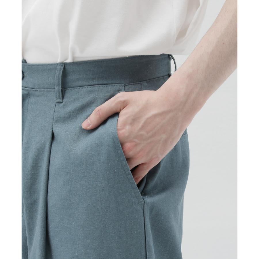 SOYOUS 綿麻 リネン ワイドパンツ メンズ クロップドパンツ SOYOUS 綿麻 リネン ワイドパンツ メンズ クロップドパンツ