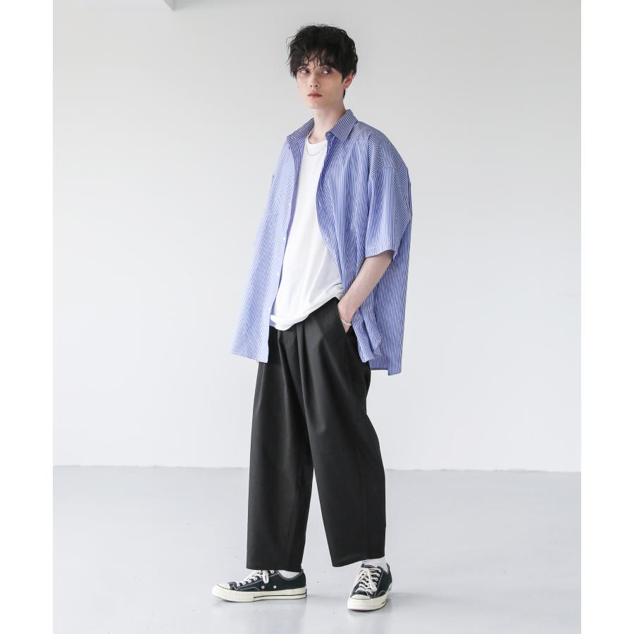 SOYOUS 綿麻 リネン ワイドパンツ メンズ クロップドパンツ SOYOUS 綿麻 リネン ワイドパンツ メンズ クロップドパンツ