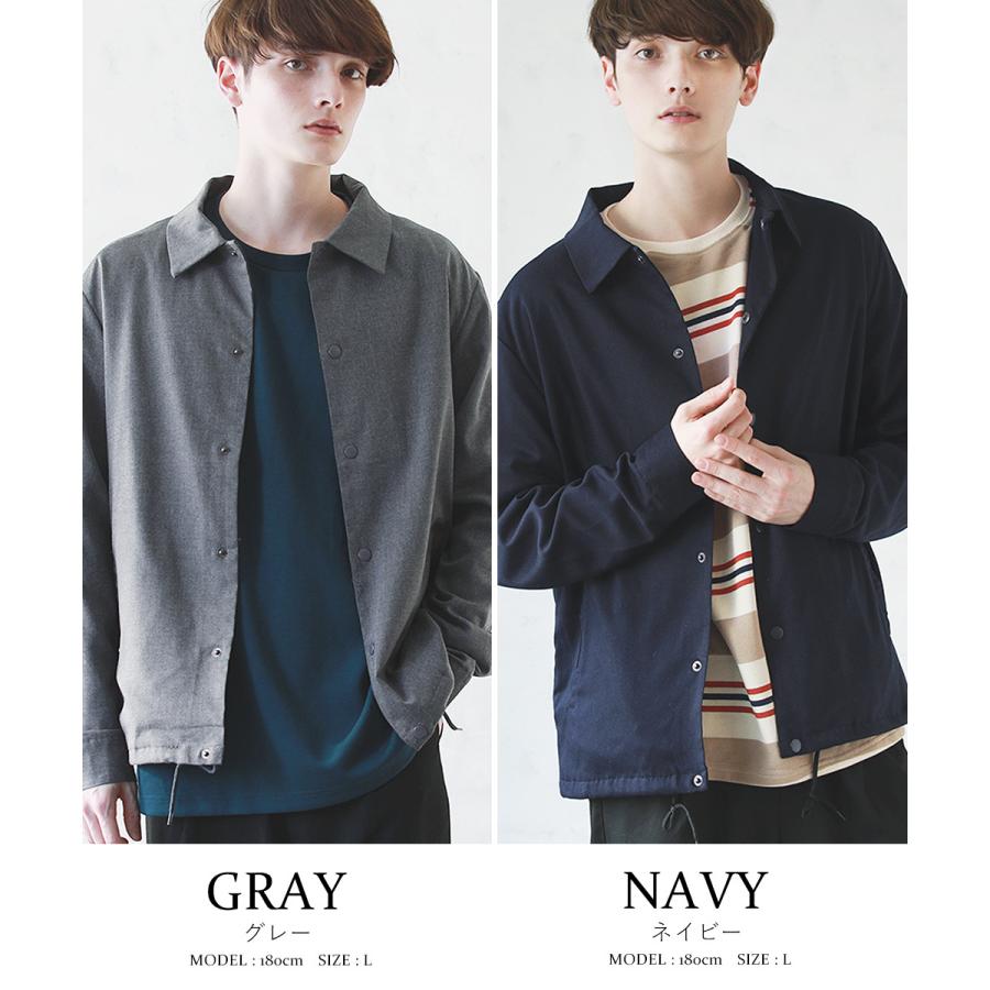 コーチジャケット メンズ ジャケット 春 秋 冬 アーバン トレンド 人気 S M L Xl Tr ストレッチ Spu Soyous ソユーズ 通販 Yahoo ショッピング