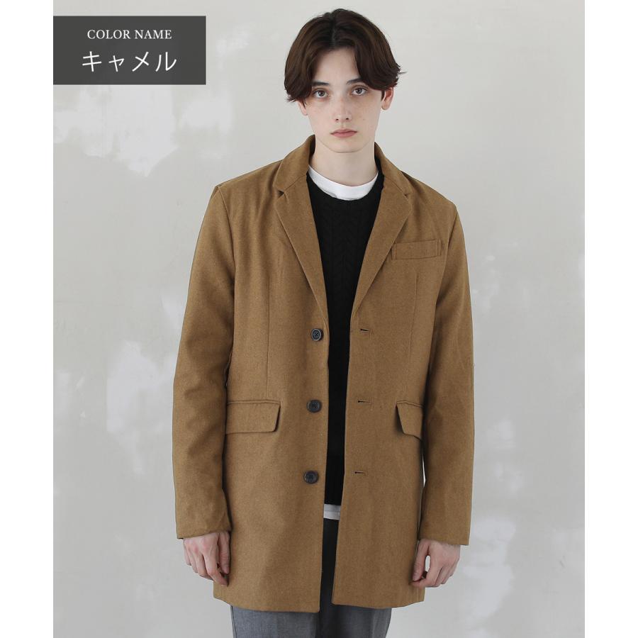 チェスターコート メンズ コート アウター チェスター チェック アウター ロング ウール メルトン 冬 Tso1410 Soyous ソユーズ 通販 Yahoo ショッピング