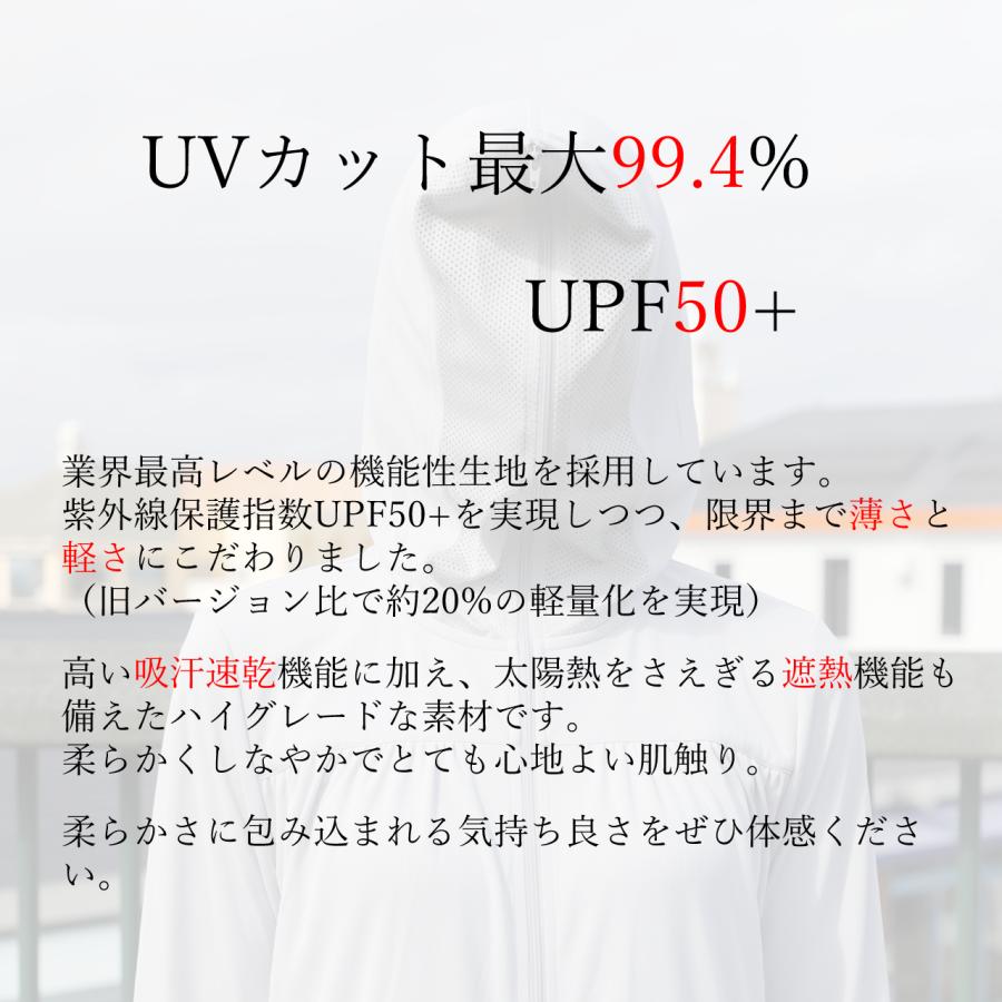 SARA パーフェクトパーカー 正規販売店 UVパーカー UVカットパーカー UVカット 日本製 紫外線アレルギー SR-1089Sの画像