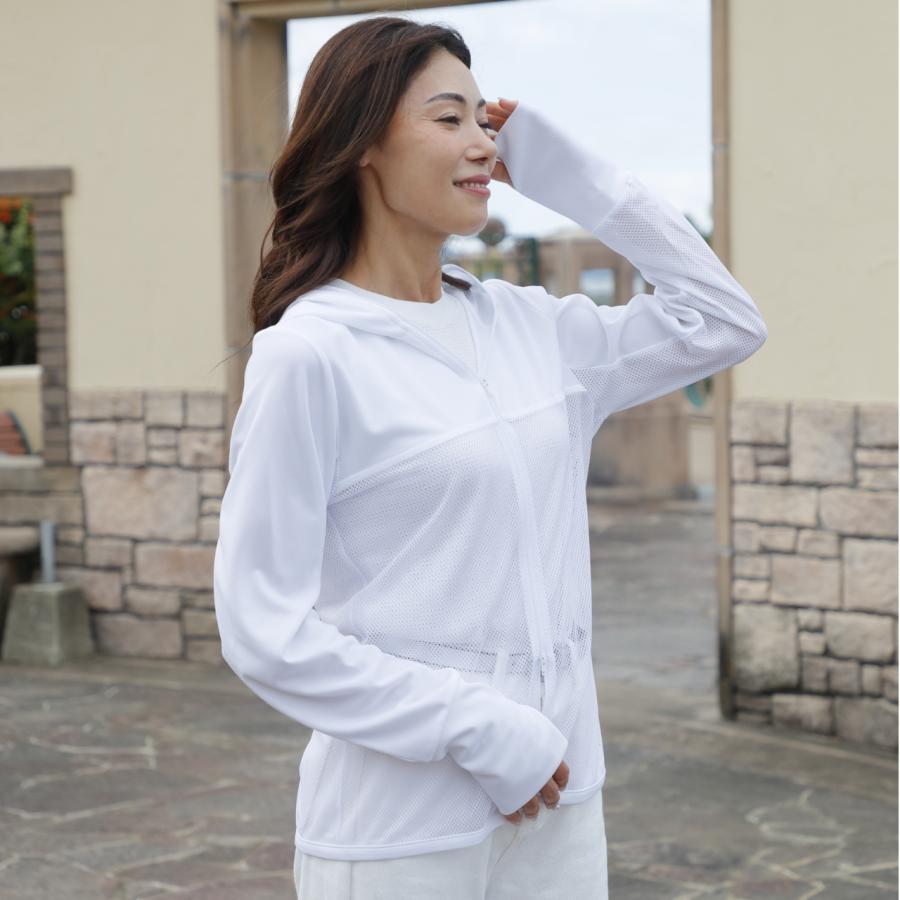 SARA シースルーパーカー 正規販売店 UVカットパーカー UVパーカー UVカット 日本製 紫外線 クールマックス SR-1092C |  | 17