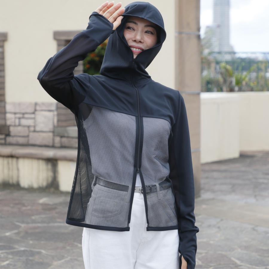 SARA シースルーパーカー 正規販売店 UVカットパーカー UVパーカー UVカット 日本製 紫外線 クールマックス SR-1092C |  | 09