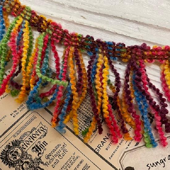 タッセル フリンジテープ 幅/5cm カラフルブレード タッセルフリンジ