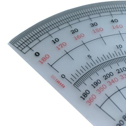 タケダ（takeda） 半円分度器 15cm 1mm厚 S-15 分度器 半円 デザイン