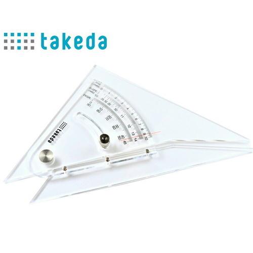 製図セット 三角定規 勾配定規 定規 等 タケダ（takeda） 三角定規セット 15cm 2mm厚 目盛付き 面取りなし 60