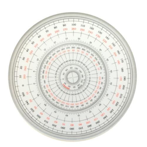 タケダ（takeda） 全円分度器 18cm 1mm厚C-18 360度 分度器 全円