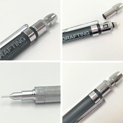 UCHIDA製0.3ミリの製図用のシャープペンシル、0.3mmミリ替え芯付き UCHIDA製0.3ミリの製図用のシャープペンシル、0.3mmミリ替え芯付き