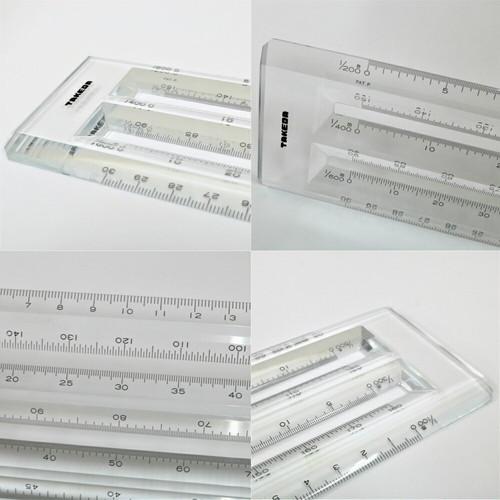 タケダ（takeda） ヘキサスケール 30cm 一般用 縮尺：1/100 1/200 1