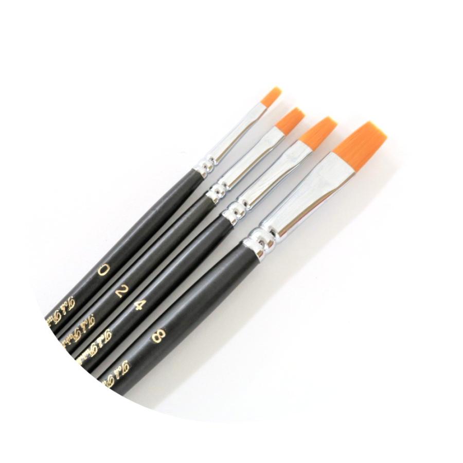 トールペイント用 ナイロン 平筆 4号 takeda タケダ 70-5430 1本入り