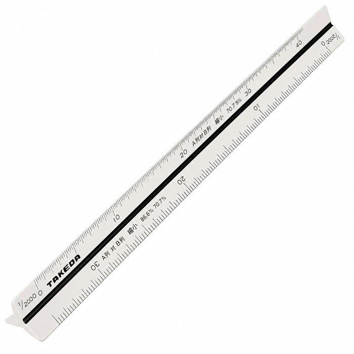 三角スケール 15cm FC三角スケール サンスケ さんすけ 縮尺定規 縮尺