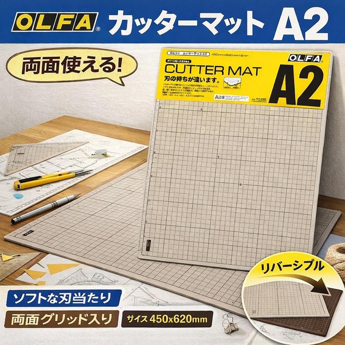 OLFA（オルファ） カッターマット A2 159B 450x620x2mm カッティング