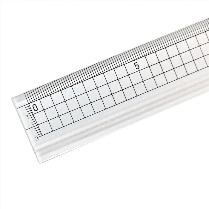 方眼定規 300X3mm厚 5mm方眼 溝付 【23-0580】takeda タケダ | タケダ | 04