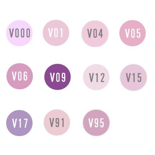 コピックチャオ too コピック チャオ V 紫系 3本セット V000 V01 V04
