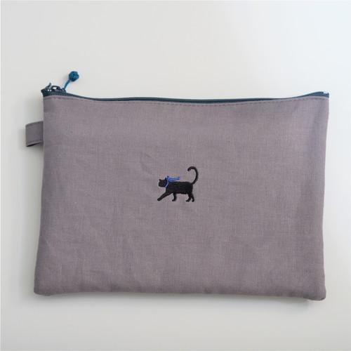 布のポーチ サイズ (約)W230mm×H160mm 材質:綿・麻 日本製 | ブランド登録なし | 04