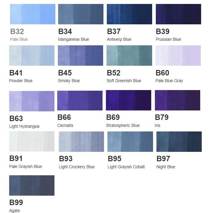 コピックインク B 青 ブルー コピック 補充 インク COPIC Blue B32 B34 B37 B39 B41 B45 B52 B60 B63 B66 B69 B79 B91 B93 B95 B97 B99 | コピック | 18