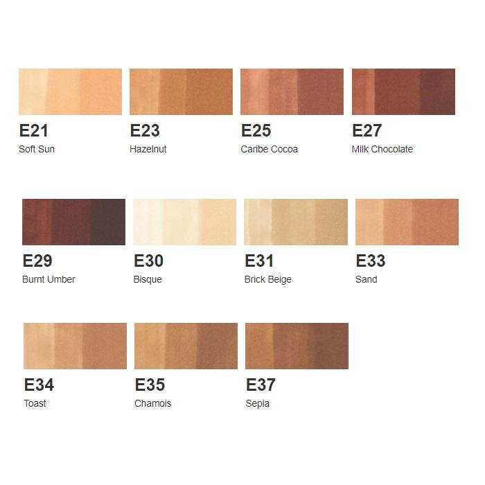 コピックスケッチ C系W系 E系　36本セット　ブラック　グレー系　他 コピックスケッチ C系W系 E系 36本セット ブラック グレー系 他