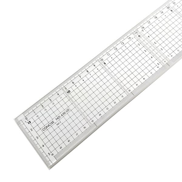 定規 30cm直定規 レイアウトマーキングスケール 630LO 側面インクングエッジ加工 CONCISE コンサイス | CONCISE | 02