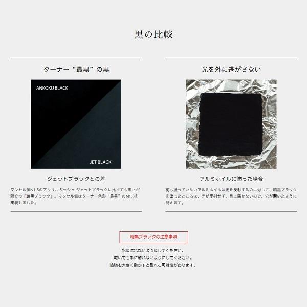 ターナー アクリルガッシュ 暗黒ブラック 20ml B999 限りなく闇に近い黒 ANKOKU BLACK 単品 | ターナー | 03