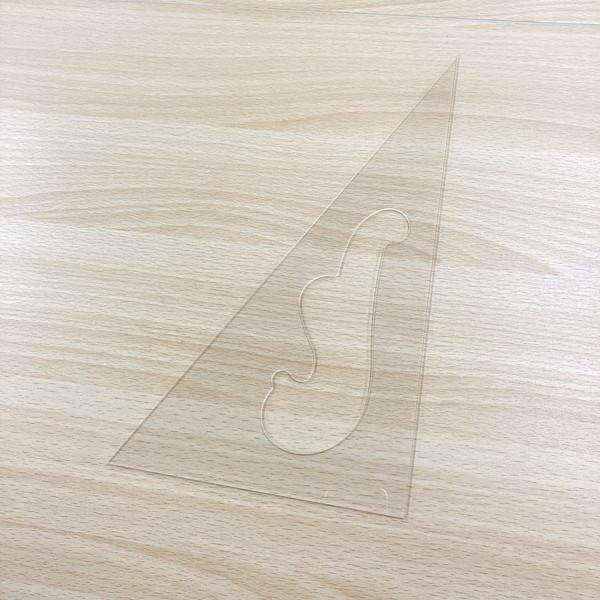 takeda タケダ 三角定規 30cm×2mm 雲型 抜き 2枚組 透明 アクリル クリア 定規 雲形定規 | タケダ | 02