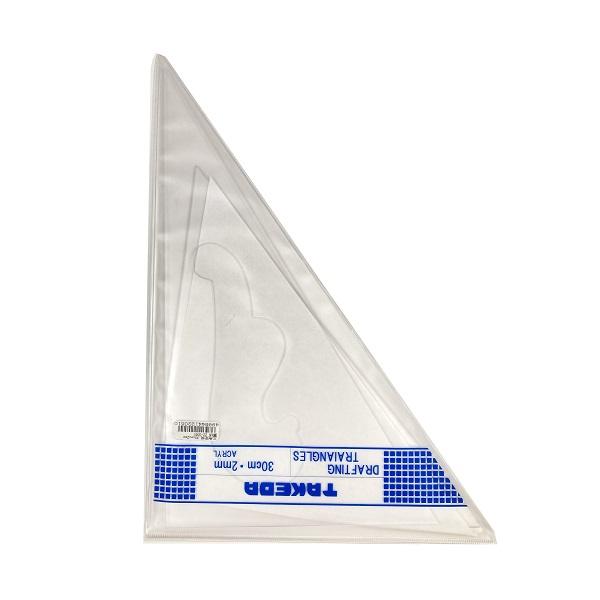 takeda タケダ 三角定規 30cm×2mm 雲型 抜き 2枚組 透明 アクリル クリア 定規 雲形定規 | タケダ | 03