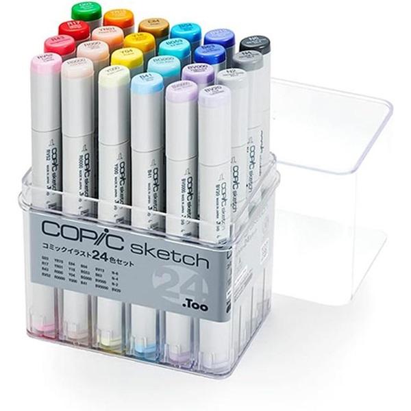 コピック 画材 イラスト用 コピック（COPIC） スケッチ コミックイラスト 24色セット 使い方