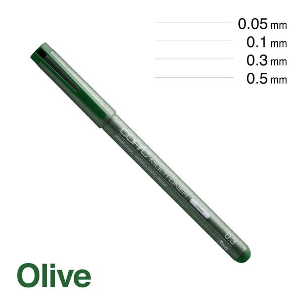 コピック マルチライナー COPIC 水性顔料インク 10色 ブラック