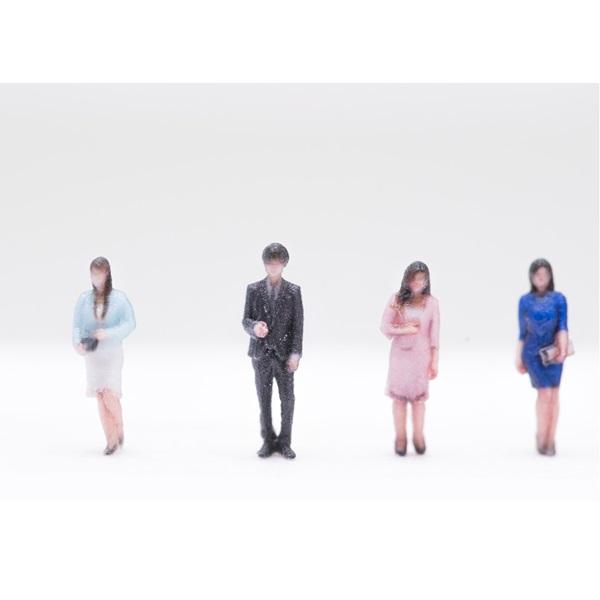 takeda 3Dフルカラー出カフィギュア 28体セット ビジネス編 1/150 タケダ ジオラマ人形 1/150 28体入り ビジネス編 3D フルカラー