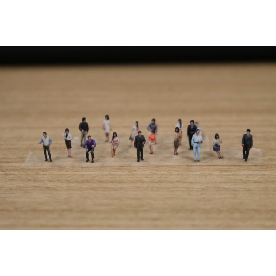 takeda 3Dフルカラー出カフィギュア 28体セット ビジネス編 1/150 1/150 ジオラマ人形 3D フルカラー 人体 28体入り ビジネス編