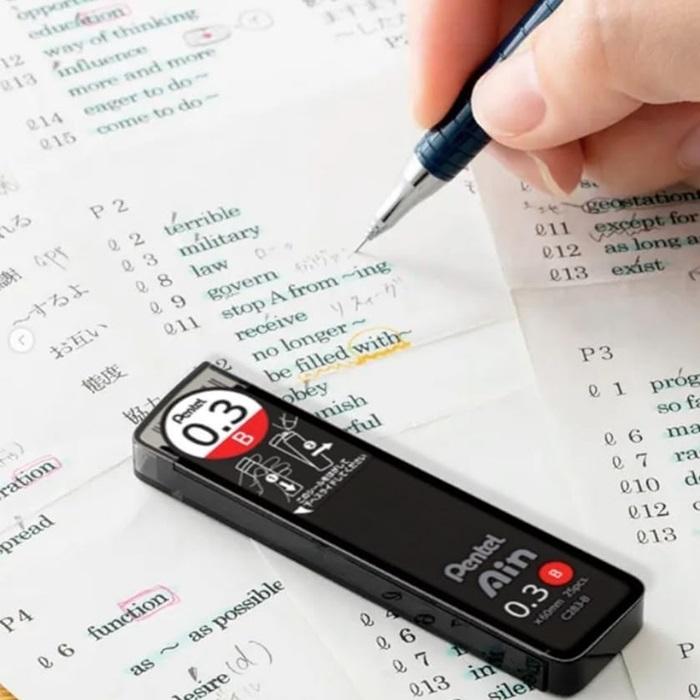 ぺんてる シャープペンシル替え芯 B Pentel Ain C283-B 替芯 ペンテル 黒 ブラック シャーペン芯 シャー芯 芯 | ぺんてる | 07