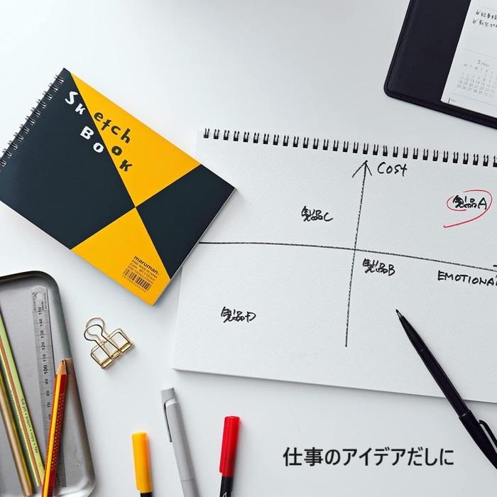 maruman（マルマン） スケッチブック S131 図案 A4 用紙 水彩画