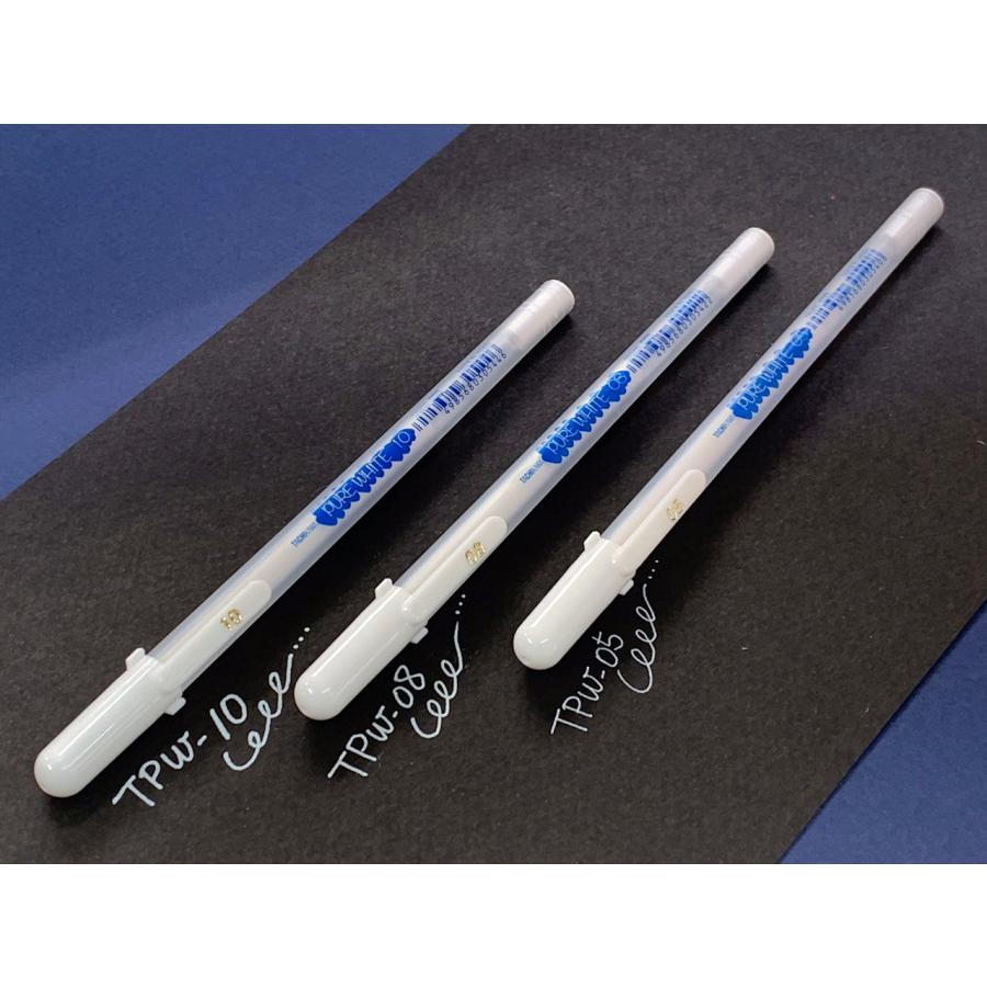 ペン ホワイト タチカワ 水性ペン ピュアホワイト PURE WHITE 「0.5、0.8、1.0mm」3サイズの線幅 | ブランド登録なし | 09