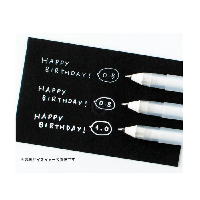 ペン ホワイト タチカワ ピュアホワイト 3本セット TPW-3S 水性ペン PURE WHITE 「0.5、0.8、1.0mm」3サイズ 3本入り | ブランド登録なし | 06