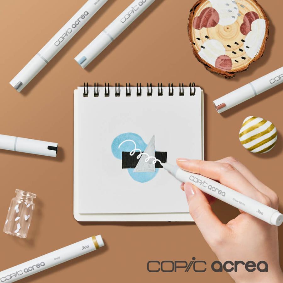【確認中】Copic acurea スノーホワイト・リッチブラック コピック（COPIC） アクレア ニュートラル 6色セット コピックアクレア