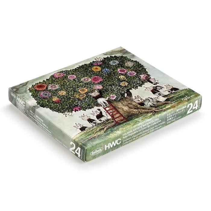 ヒグチユウコ ホルベイン 透明水彩絵具 5ml XW441 24色セット W177×1D54×H24mm 約310g | ホルベイン | 02