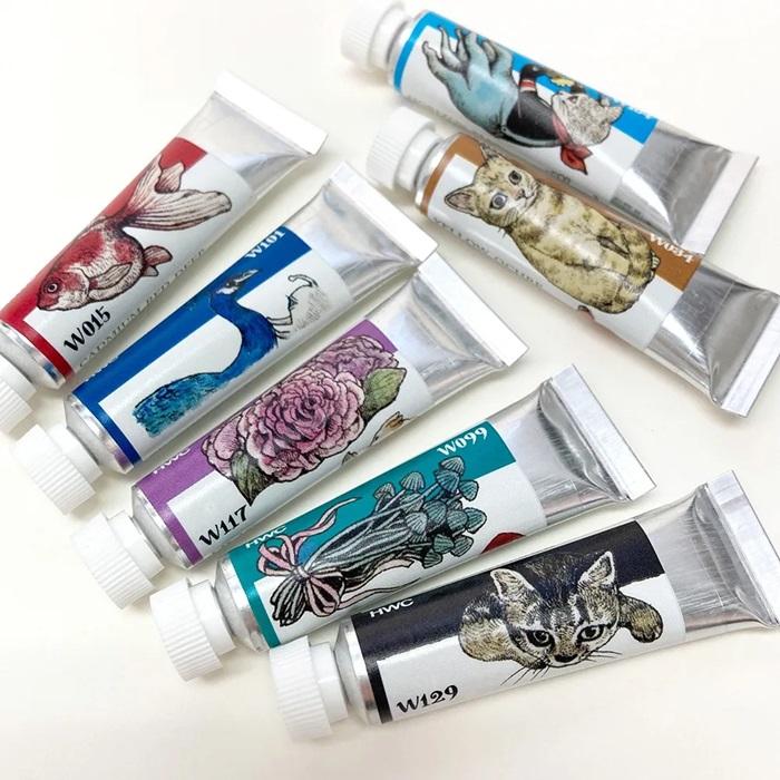 ヒグチユウコ ホルベイン 透明水彩絵具 5ml XW441 24色セット W177×1D54×H24mm 約310g | ホルベイン | 06