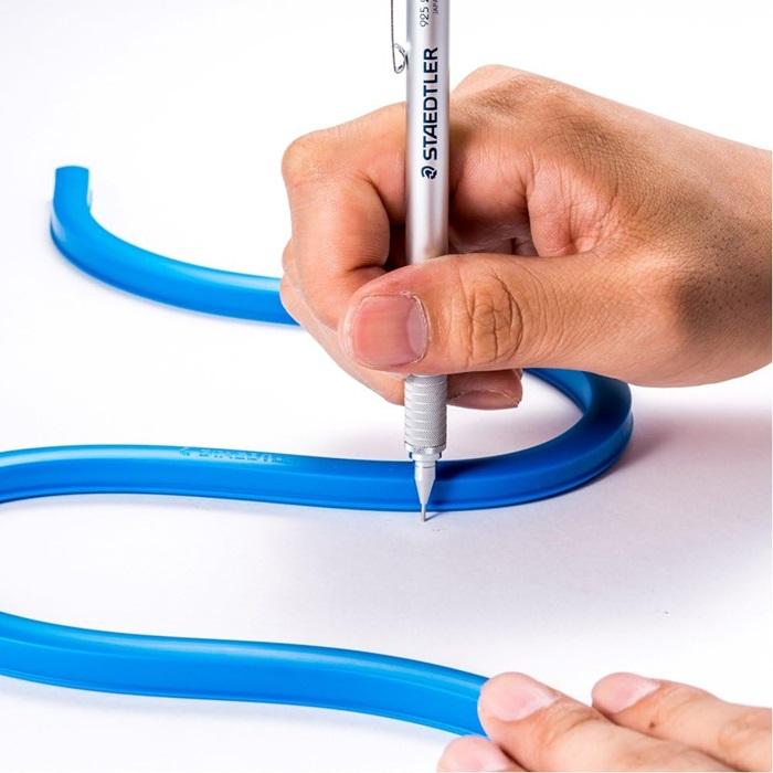 自在曲線定規 50cm ステッドラー 曲線定規 目盛なし マルス 971 64-50 青 | マルス | 01