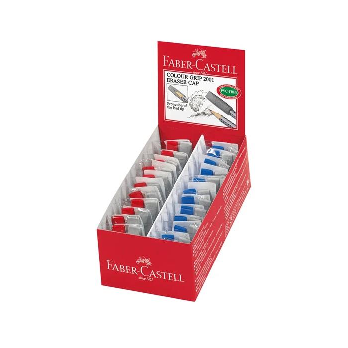 消しゴム イレーサーキャップ アソート グリップ ブルー＆グレー or レッド＆グレー アソート どちらか ２個入り ファーバーカステル ＰＶＣフリー 187001 2001 | ファーバーカステル | 05