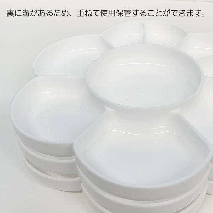 梅皿 プラスチック製 パレット 直径17.5cm 8-093 絵具 1枚入り : 素材